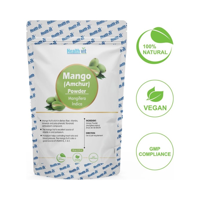 HealthVit Natural Mango (Mangifera Indica) Powder 100g PUSHMYCART