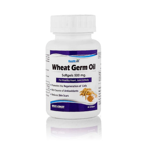 HealthVit Wheat Germ Oil 500mg Softgels 60 capsules