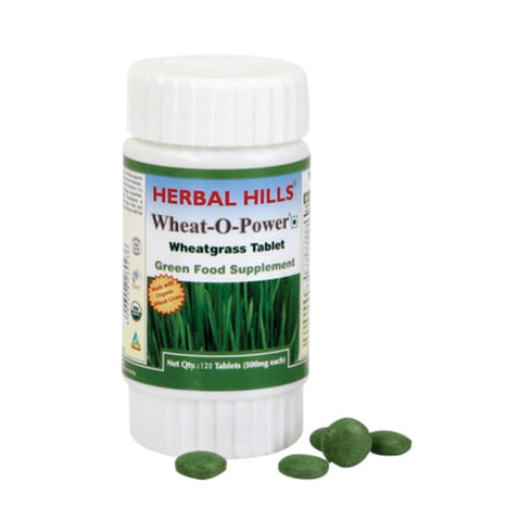 Herbal Hills Wheat-O-Power Wheatgrass 500mg Tablet