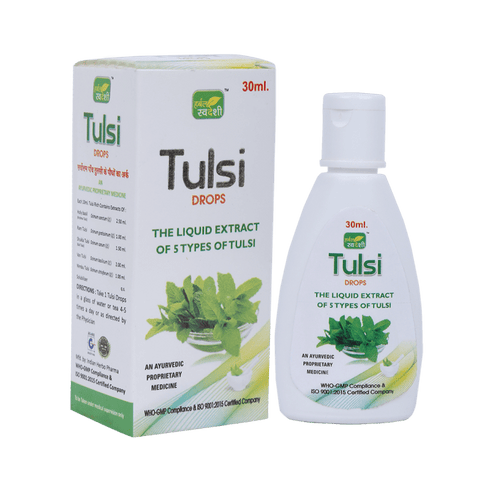 Herbal Swadeshi Tulsi Drop bottle of 30 ml Drop