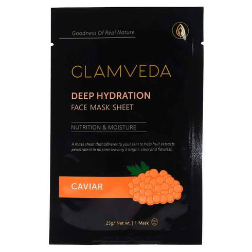 Glamveda Caviar Rejuvenate & Protecting Sheet Mask Pack