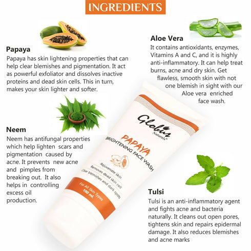 Globus Naturals Purifying Papaya Face Wash