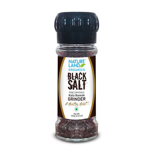 Nature Land Organics Black Salt Fine Crystal