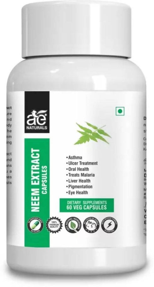 Ae Naturals Neem Extract Capsules 60 Caps