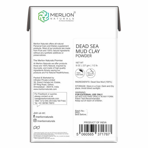 Merlion Naturals Dead Sea Mud Clay Powder