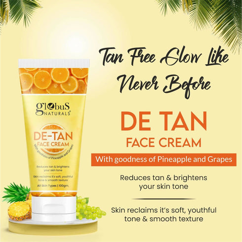 Globus Naturals De Tan Face Cream
