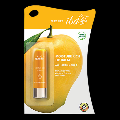 Iba Moisture Rich Lip Balm - Alphonso Mango 4.5g