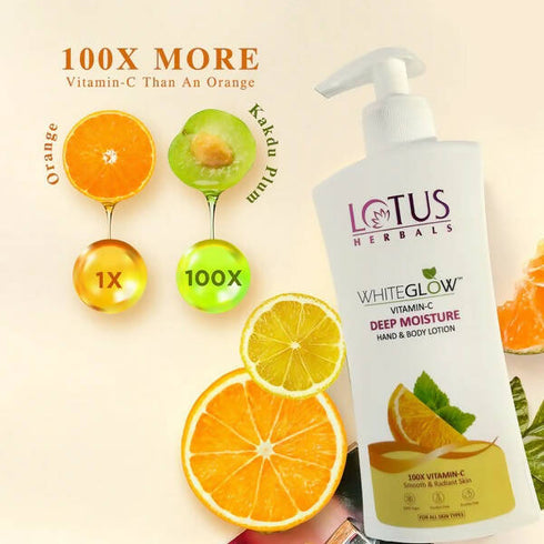 Lotus Herbals WhiteGlow Vitamin C Deep Moisture Hand And Body Lotion