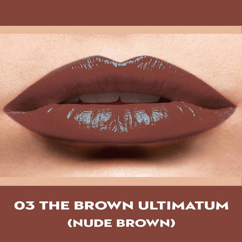 Sugar Never Say Dry Creme Lipstick The Brown Ultimatum | Nude Brown