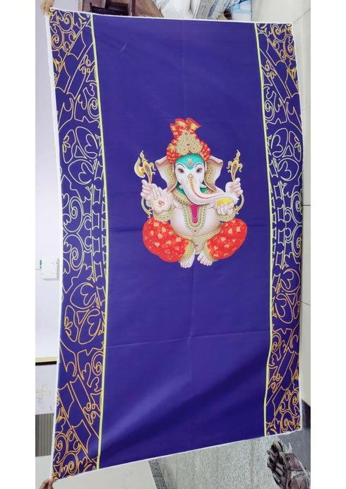 Indian Pooja Backdrop Cloth/Wedding Decor/Ganesha /Pichwai Cow/Pooja decor/Party Events/Decoration/Fabric 3D printing/Kolam Pooja Print