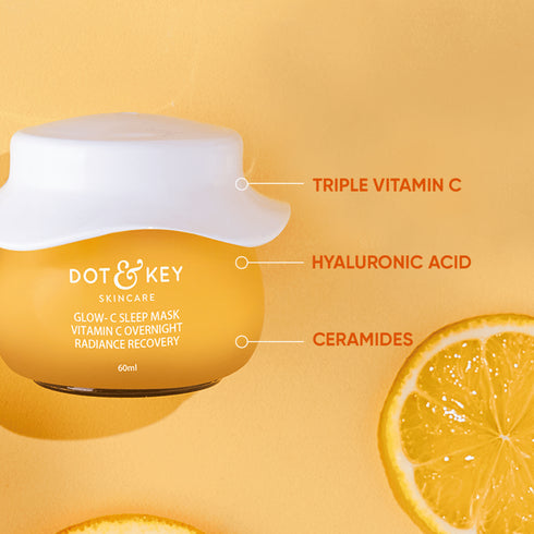 Dot and key Pineapple Glow Vitamin C Sleeping Mask