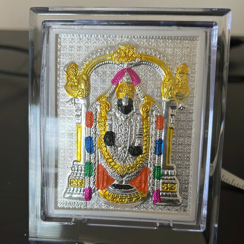 Pure Silver Foil Balaji Picture Frame