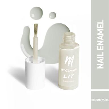 Myglamm LIT Nail Paint | Groundwork | Transparent Base Coat 7 ml
