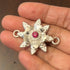 Pure Silver Rakhi With stone
