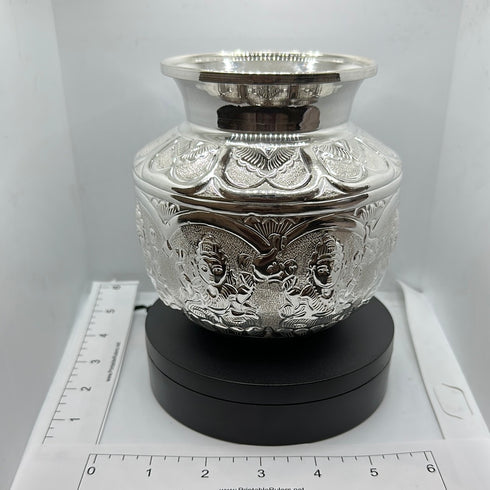 Pure Silver Asthalaxmi Design Kalasham 346g
