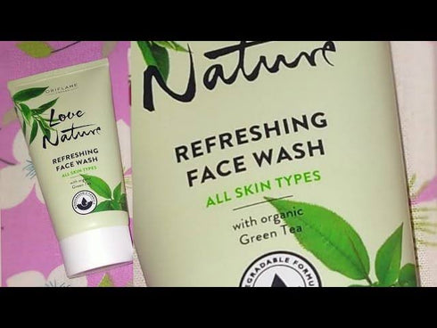 Oriflame Love Nature Refreshing Face Wash with Organic Green Tea