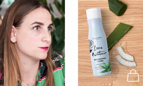 Oriflame Love Nature Refreshing Toner with Organic Aloe Vera & Coconut Water