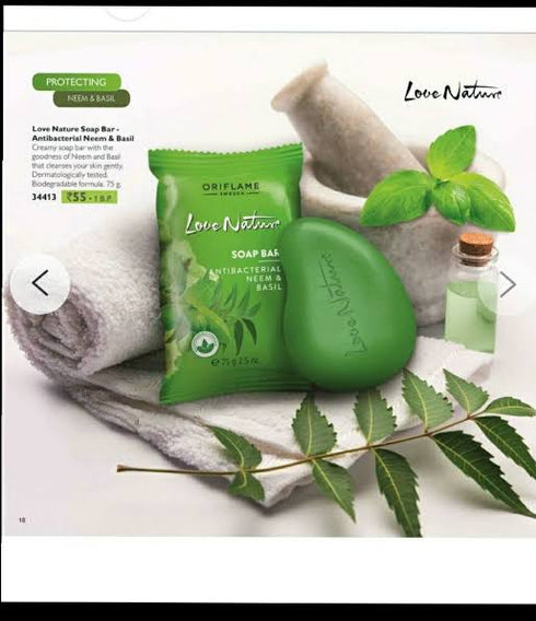 Oriflame Soap Bar | Antibacterial Neem & Basil