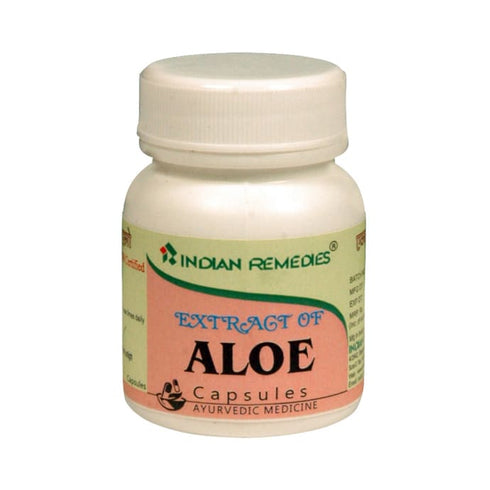 Indian Remedies Extract of Aloe Capsule,bottle of 100 capsules X 2