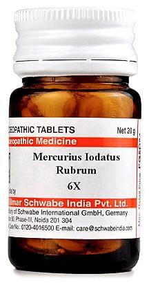 Dr Willmar Schwabe India Mercurius Iodatus Rubrum Trituration Tablet 6X