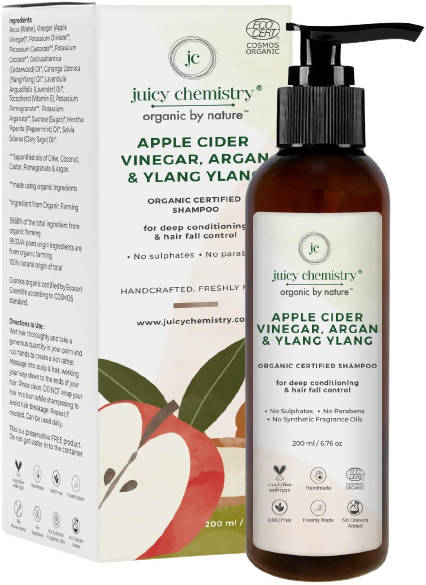 Juicy Chemistry Apple Cider Vinegar, Argan & Ylang Ylang Shampoo 200ml