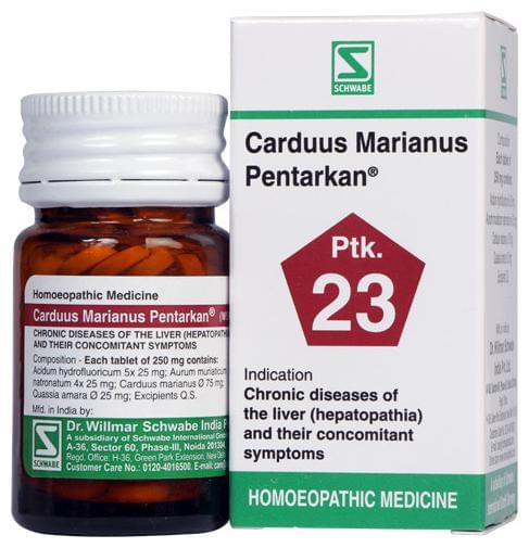 Dr Willmar Schwabe India Carduus Marianus Pentarkan Ptk 23 Tablet
