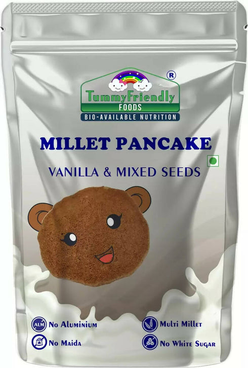 TummyFriendly Foods Aluminium|Free Millet Pancake Mix | Vanilla Mixed Seeds