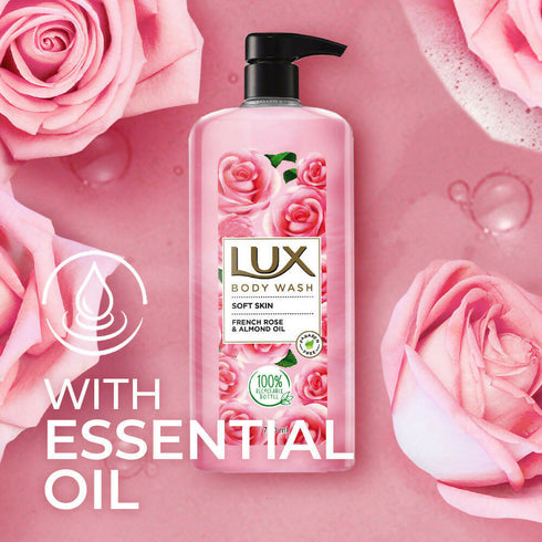 Lux Body Wash with French Rose Fragrance And Almond Oil