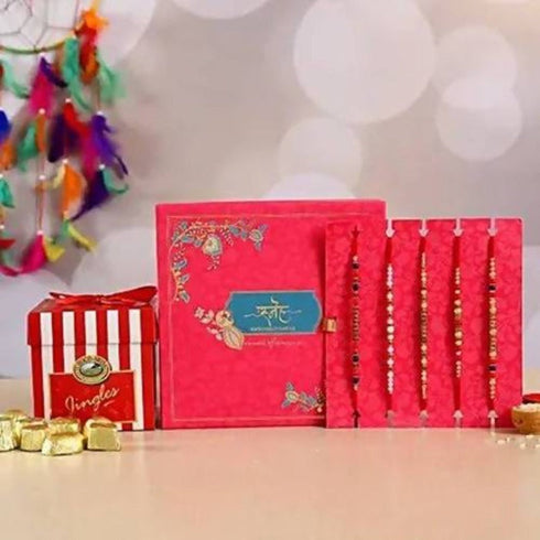 Designer Rakhis and Choco Swiss Jingles Box