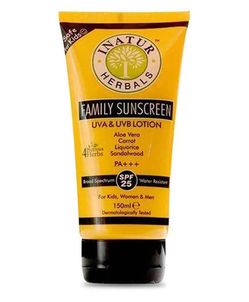 Inatur Family Sunscreen UVA & UVB Lotion SPF 25 150g