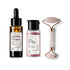 Brillare 2% Hyaluronic Acid Face Serum and Rose Powder Face Wash With Jade Roller