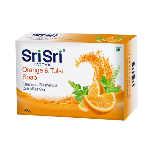 Sri Sri Tattva Orange & Tulsi Soap100g