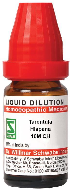 Dr Willmar Schwabe India Tarentula Hispana Dilution 10M CH