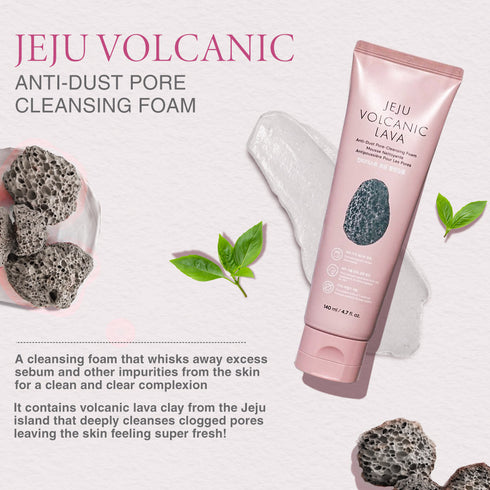 The Face Shop Jeju Volcanic Lava Cleansing Foam 140ml