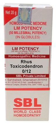 SBL Rhus Toxicodendron 0/12 LM