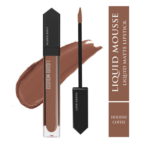 Love Earth Liquid Mousse Lipstick Holiday Coffee