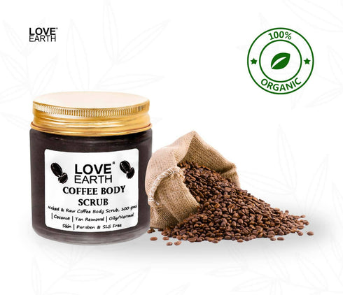 Love Earth Naked and Raw Coffee Body Scrub
