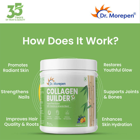 Dr. Morepen Natural Collagen Builder | Orange Berry Flavour