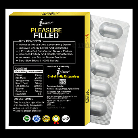 Inlazer Pleasure Filled Capsule 10caps