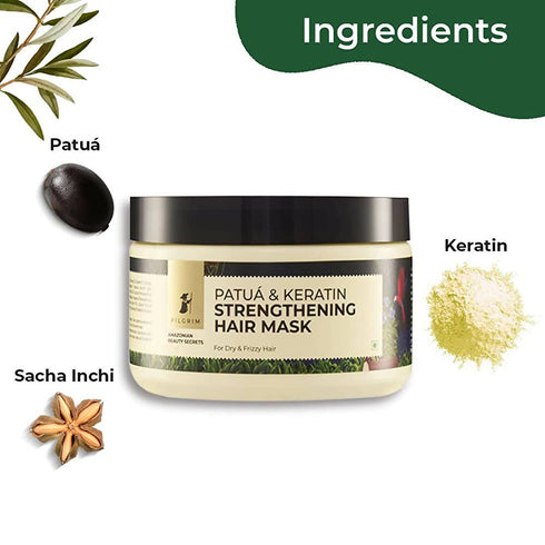 Pilgrim Patuá & Keratin Strengthening Hair Mask
