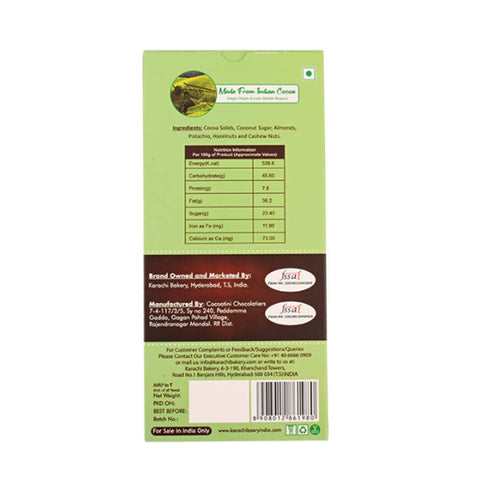 Cocoatini Organic 50% Dark Chocolate with Dry Fruit Nuts