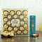 Meenakari Rakhi and 24 Pcs Ferrero Rocher