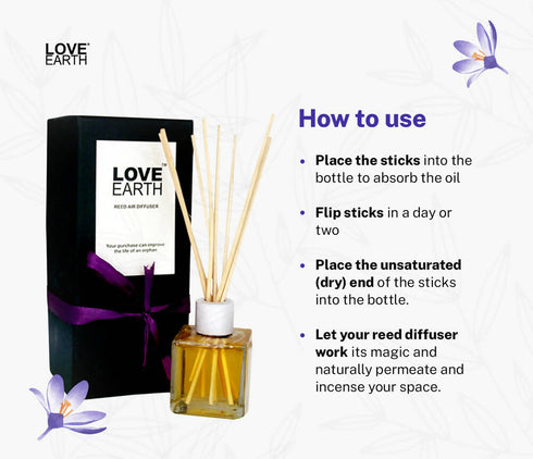 Love Earth Reed Diffuser Lavender