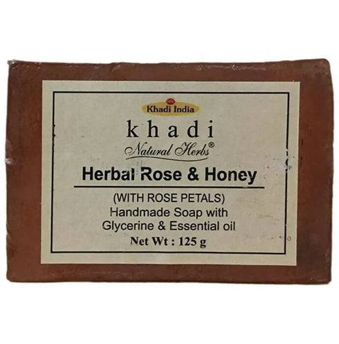 Khadi Natural Herbs Herbal Rose and Honey Soap