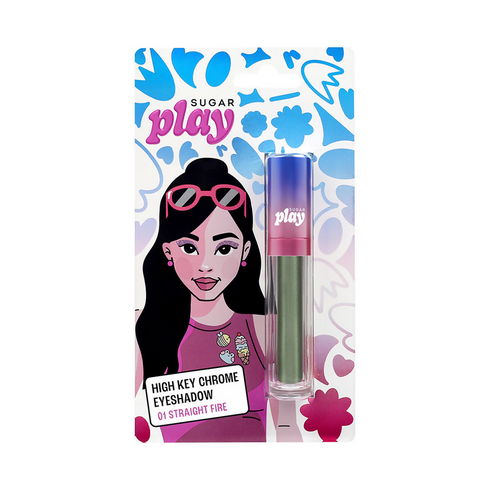 Sugar Play High Key Chrome Eyeshadow 01 Straight Fire