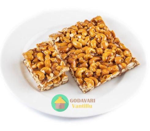 Godavari Vantillu Kaju Chikki | Cashew Chikki | Bellam Jeedipappu Achu
