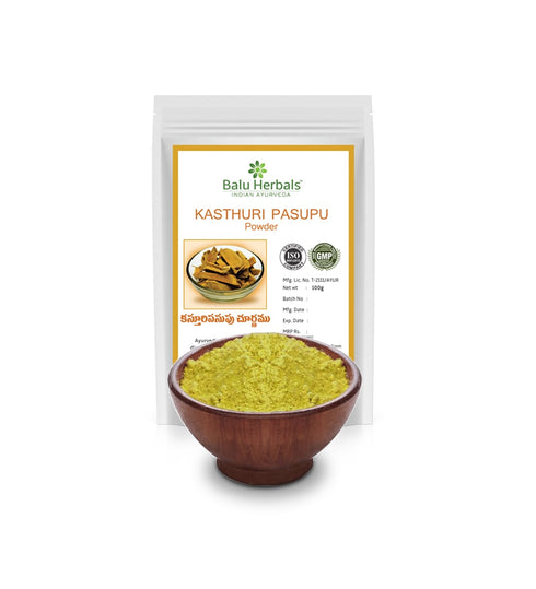 Balu Herbals Kasthuri Pasupu Wild Turmeric Powder 100g