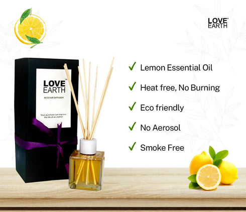 Love Earth Reed Diffuser Lemon