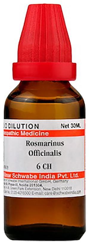 Dr Willmar Schwabe India Rosmarinus Officinalis Dilution 6 CH