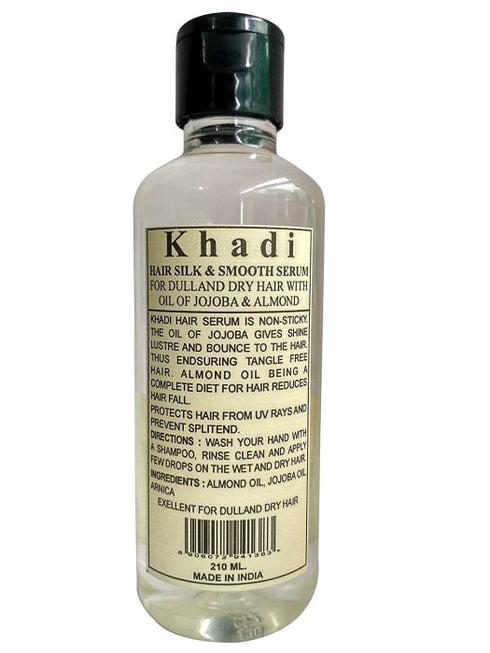 Khadi Herbal Hair Silk & Smooth Serum bottle of 210 ml Serum